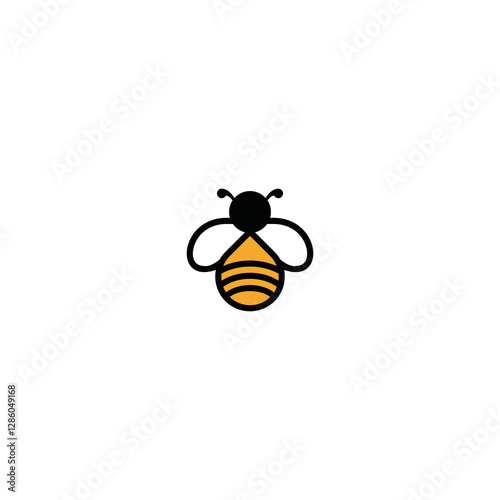 Bee concepts logo design vector graphic abstract template download