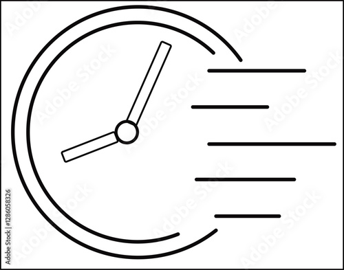ROUND CLOCK VECTOR