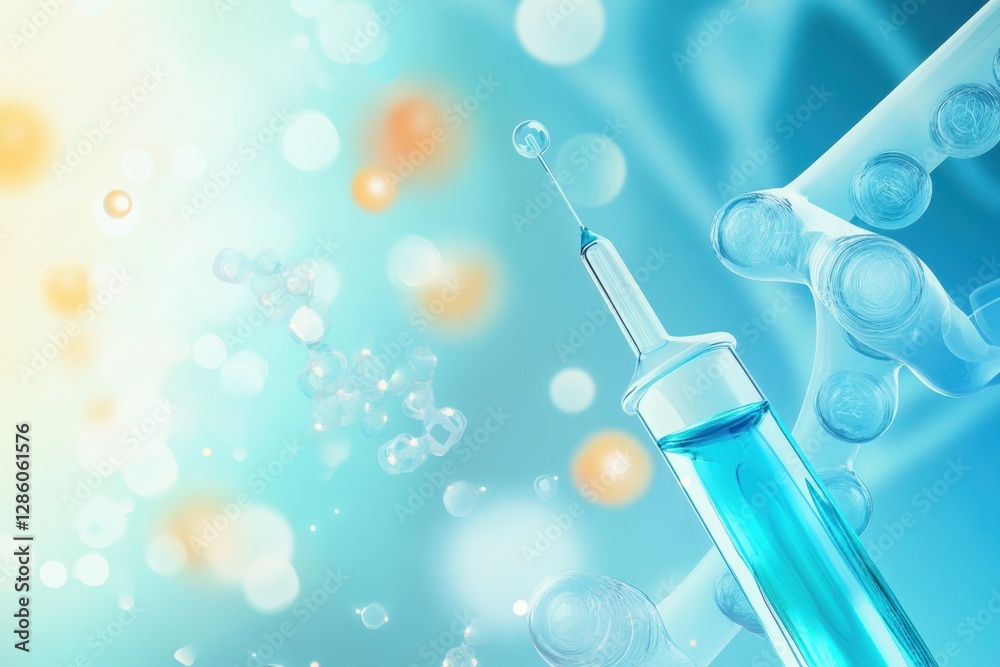 Exploring the intricate beauty of vaccination as science merges with hope in a vibrant laboratory setting. Generative AI Exploring the intricate beauty of vaccination as science merges with hope in a vibrant laboratory setting. Generative AI