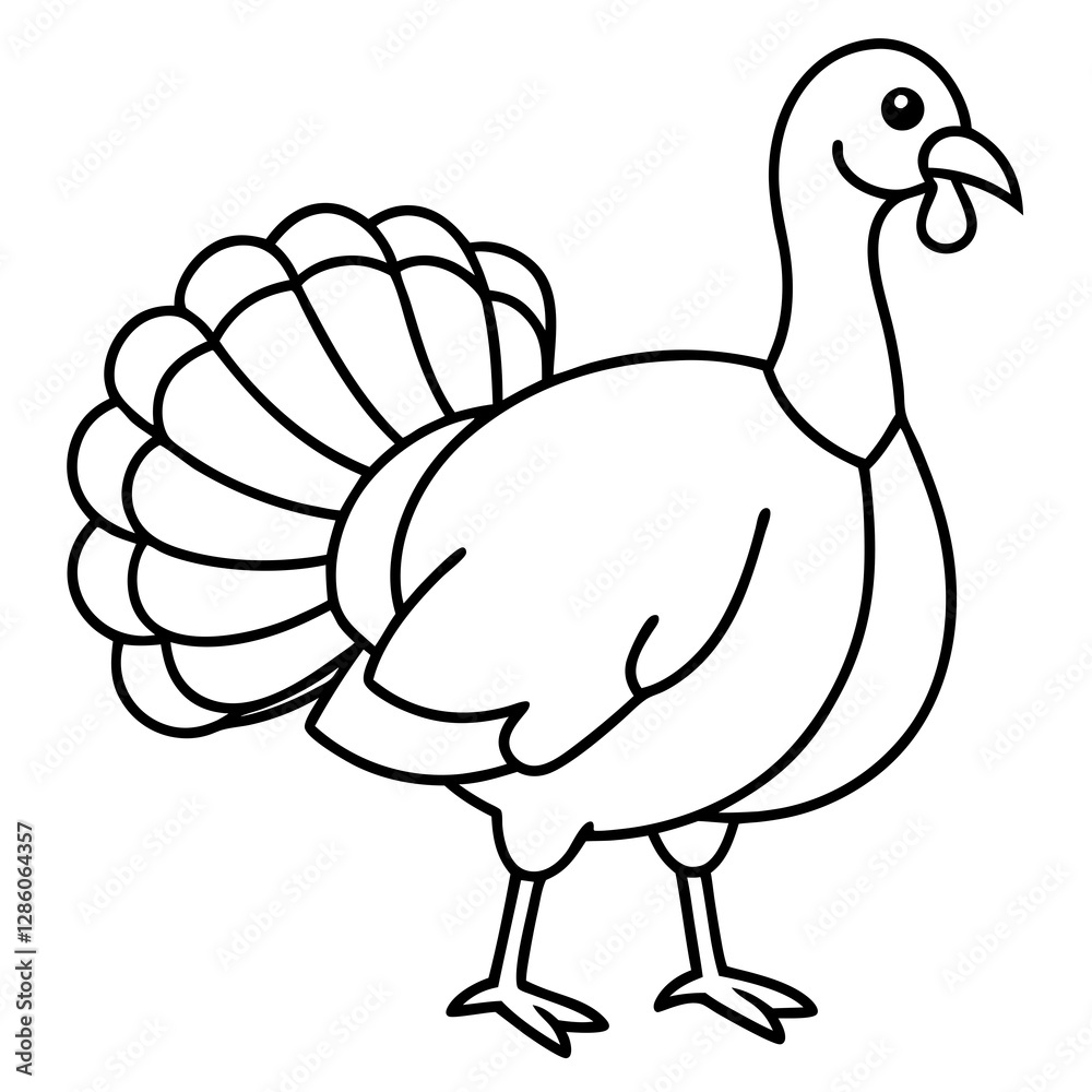 Minimalist Turkey Sketch