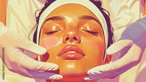 Playful Check-Up: Cartoon Facial Examinatio