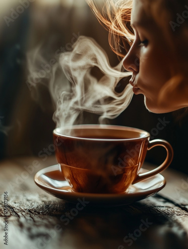 cup of coffee with smoke