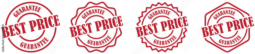 Best price symbol collection set in different style. Verified price assurance sticker for sales. Classic price guarantee insignia for advertisements. Price certified. Vector illustration Best price symbol collection set in different style. Verified price assurance sticker for sales. Classic price guarantee insignia for advertisements. Price certified. Vector illustration