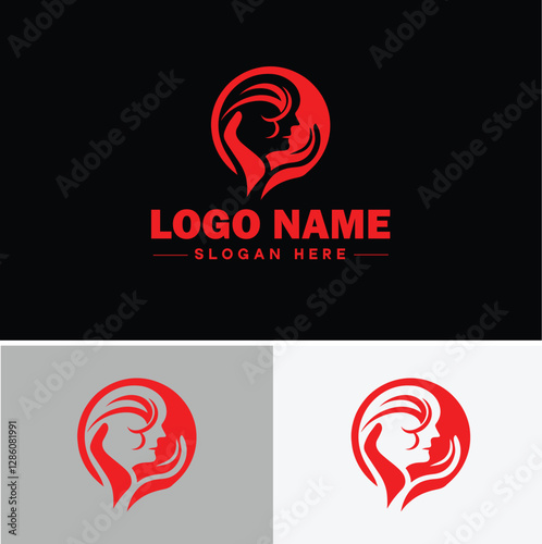 Senior Care icon Elderly care Geriatric care Senior assistance flat logo sign symbol editable vector
