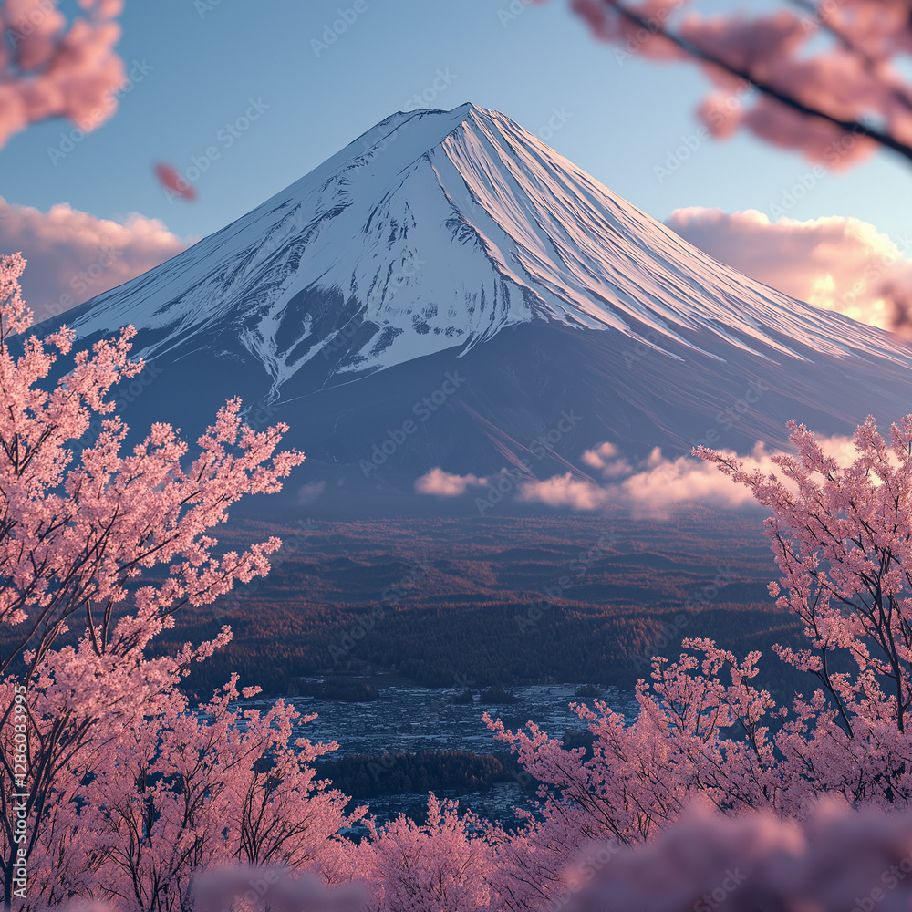 Fototapeta premium Japanese cherry tree