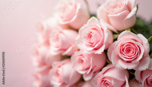 Pink roses arranged beautifully against a soft background