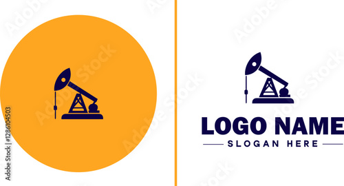 Industrial Equipment icon Machinery Industrial tools Manufacturing equipment flat logo sign symbol editable vector