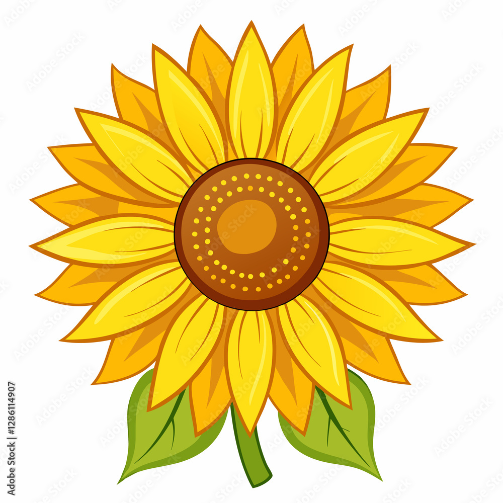 Fototapeta premium sunflower vector illustration
