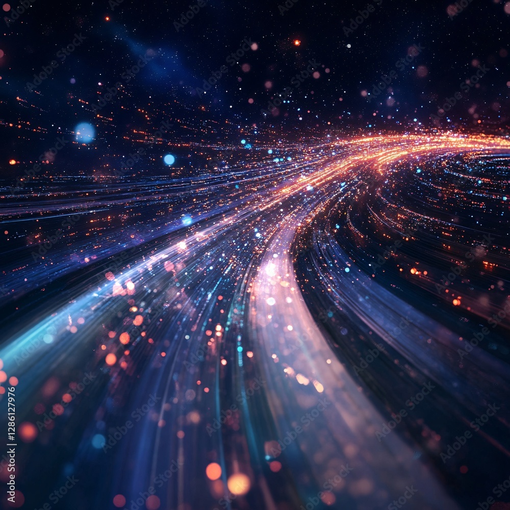 Obraz premium traffic in night
