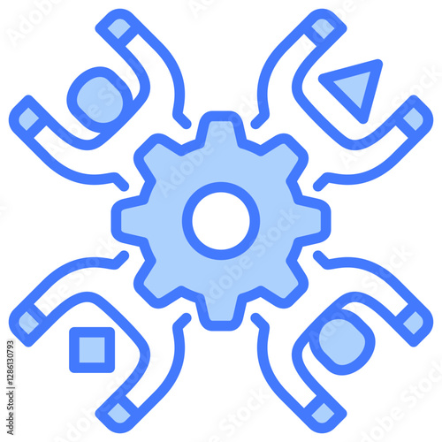 Diversity Blue Icon