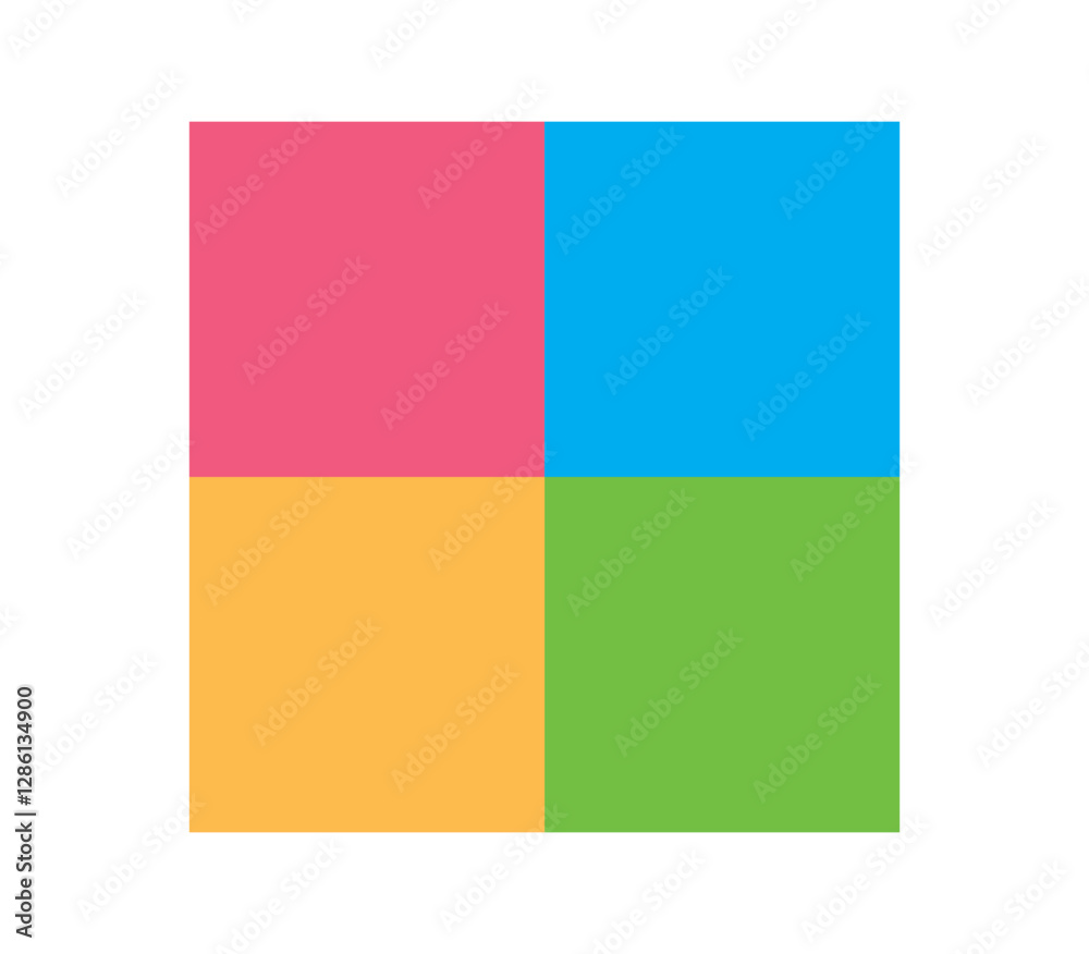 Fototapeta premium カラフルなグラフをイメージしたイラスト