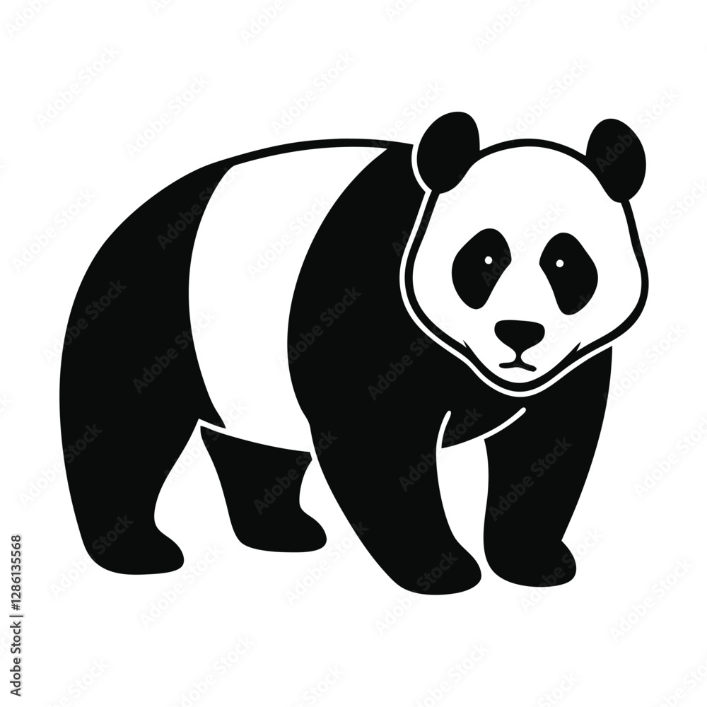 Naklejka premium Panda Vector Illustration 