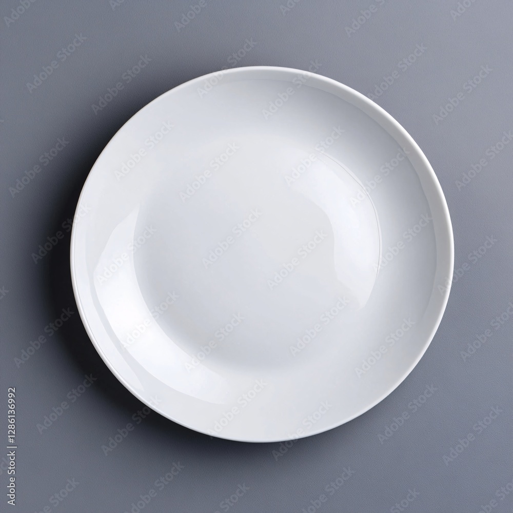 empty white plate