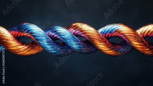 A striking string of different colors displaying a beautiful spectrum of vibrancy and creativity