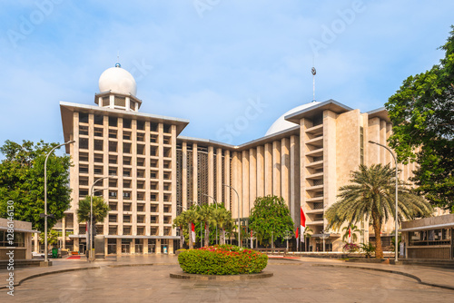 Masjid Istiqlal, Independence Mosque, located at center of Jakarta in Indonesia photo