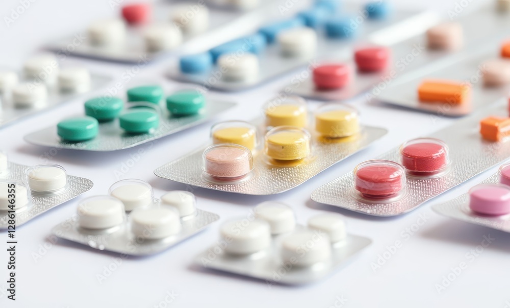 Assorted medications in packaging Assorted medications in packaging