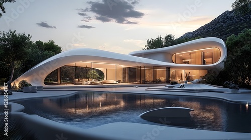 Visionary Architectural Masterpiece Redefining Futuristic Living through Innovative Design and Sustainable