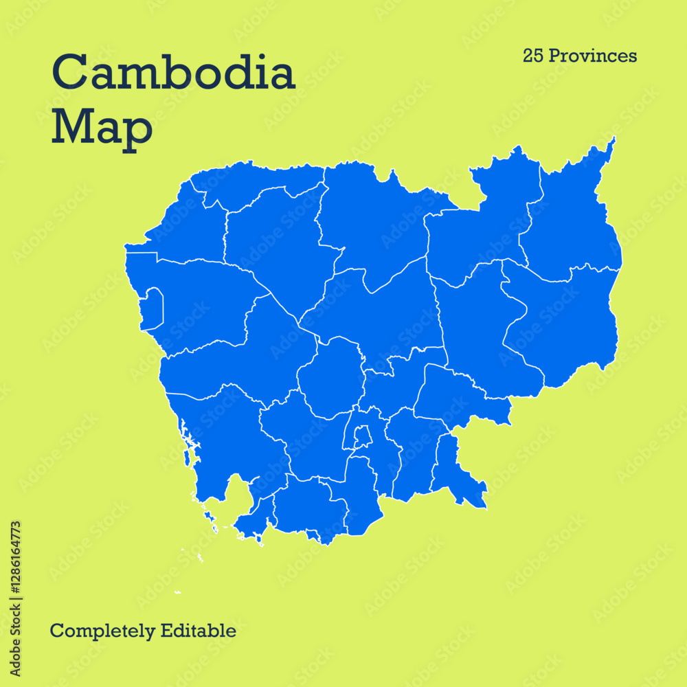 Obraz premium Cambodia Map