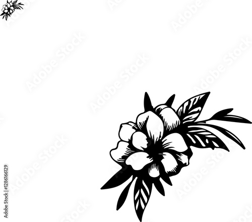 Sampaguita Flower Vector Art, National Flower of the Philippines, Sampaguita Bloom Illustration, Philippine Sampaguita Design, Sampaguita Floral Drawing, Sampaguita Botanical Art, Sampaguita Line Art,