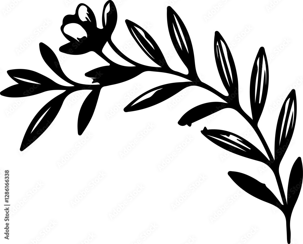 Fototapeta premium Sampaguita Flower Vector Art, National Flower of the Philippines, Sampaguita Bloom Illustration, Philippine Sampaguita Design, Sampaguita Floral Drawing, Sampaguita Botanical Art, Sampaguita Line Art,