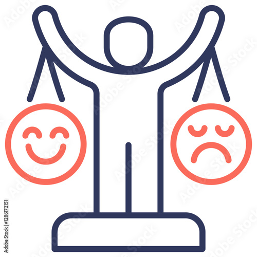 Emotional Balance Dual Tone Icon