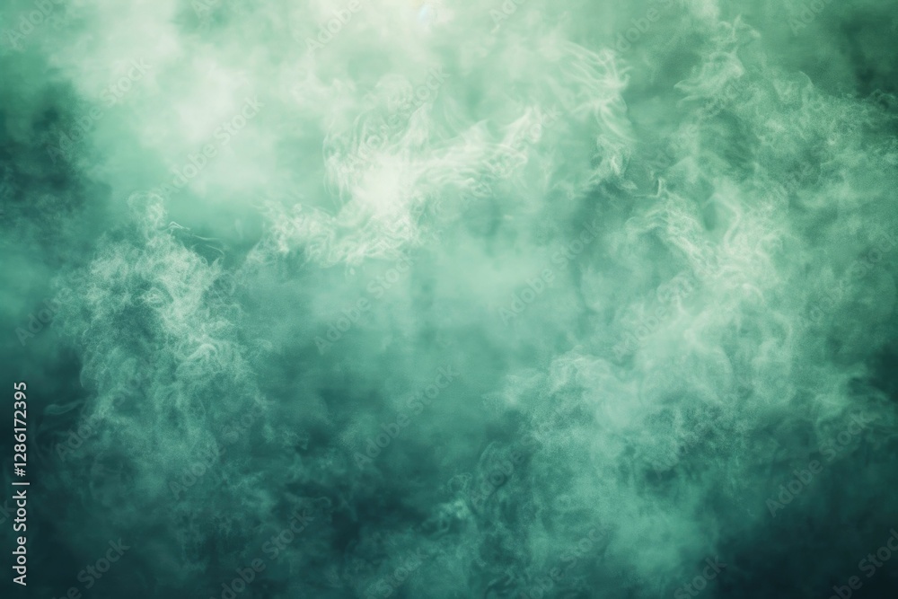 Abstract teal and white smoke swirls, creating a misty, ethereal background. Abstract teal and white smoke swirls, creating a misty, ethereal background.
