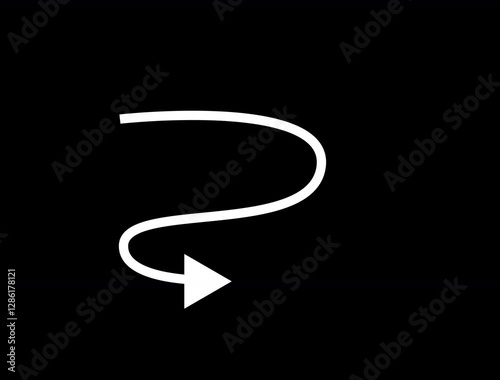 arrow shape direction motion animation graphic project