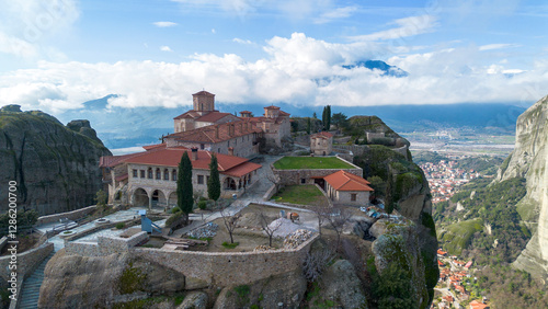 Meteora is a rocky region w...