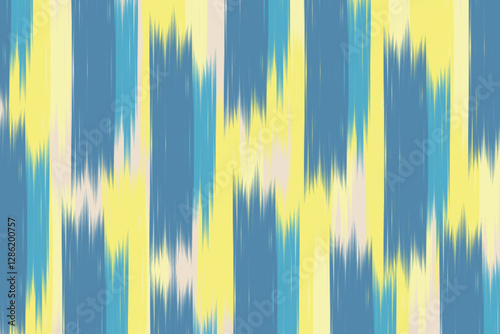 Uzbekistan ikat pattern. Uzbekistan ikat abstract ethnic design. Uzbekistan pattern design for background, wallpaper, textile, art, clothing, wrapping paper, Uzbek style, Uzbek fabric