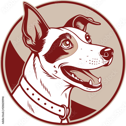 dog face logo