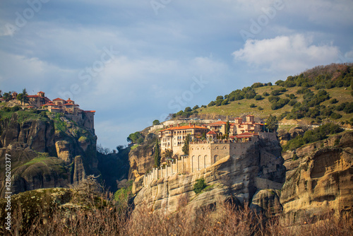 Meteora is a rocky region w...