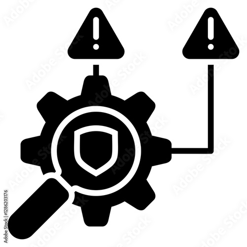 Risk Management Glyph Icon