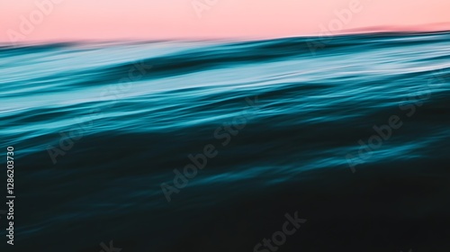 Breathtaking close up of water at sunset featuring a captivating blend of cerulean cerise and lime hues cinematic motion blur and depth of field creating a mesmerizing abstract underwater landscape