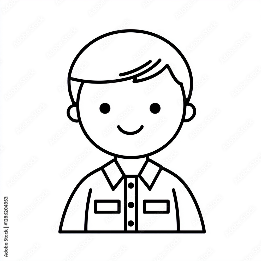 Stylized Cartoon Animated Person Logo: Elegant Whimsical Design for Branding, Merchandise, and Creative Illustration Projects Stylized Cartoon Animated Person Logo: Elegant Whimsical Design for Branding, Merchandise, and Creative Illustration Projects
