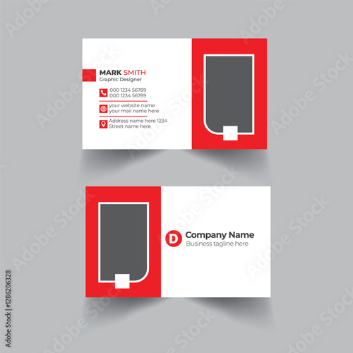 Modern and clean professional business card template.Creative business card template, personal visiting card, vector illustration template design