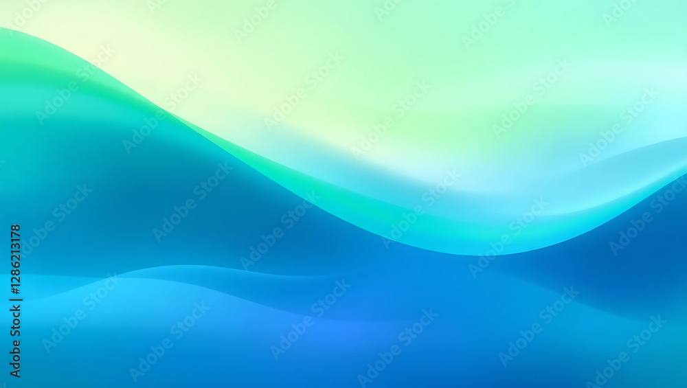 Serene Oceanic Aurora: A Minimalistic Digital Masterpiece of Fluid Green and Blue Radiance Serene Oceanic Aurora: A Minimalistic Digital Masterpiece of Fluid Green and Blue Radiance