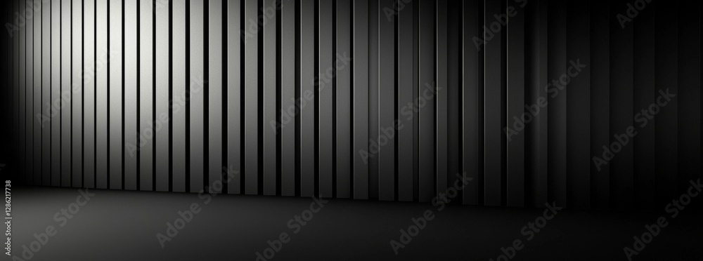 Obraz premium Black luxury mate background featuring a carbon pattern. Dark elegant dynamic abstract backdrop. Trendy geometric grey gradient design. Versatile minimal 3D sale modern background. Stunning deluxe