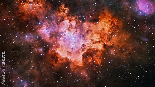 A deep-space quantum portal glows inside a nebula, leading to an alternate universe