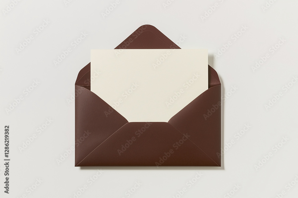 The Open Invitation: A close-up shot of a brown envelope delicately opened, revealing a blank card within, ready to be filled with heartfelt words or a special message. The Open Invitation: A close-up shot of a brown envelope delicately opened, revealing a blank card within, ready to be filled with heartfelt words or a special message.