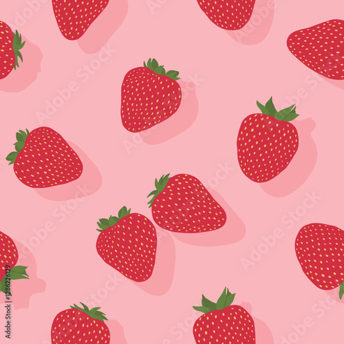 strawberry seamless pattern