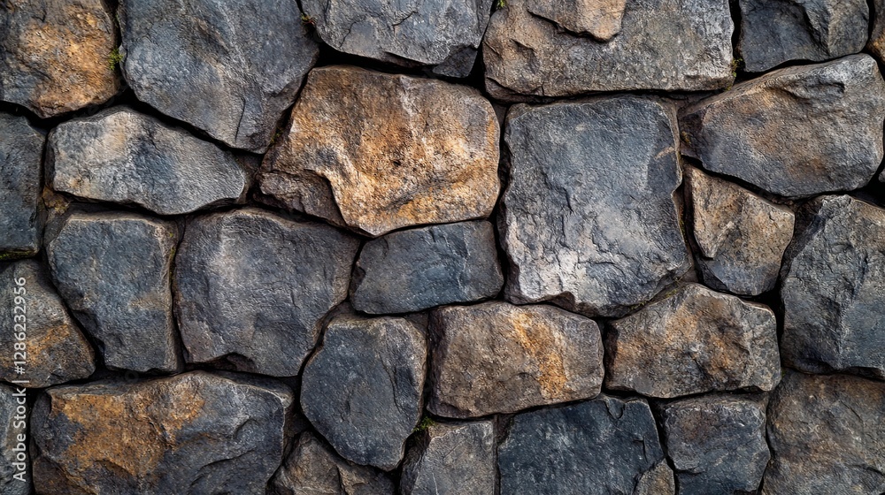 A rustic stone wall texture background image A rustic stone wall texture background image