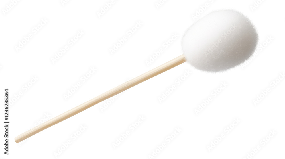 Cotton swab on wooden stick png transparent background white environment close-up view clean concept Cotton swab on wooden stick png transparent background white environment close-up view clean concept