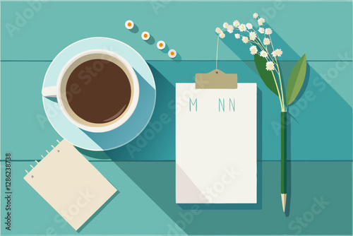 cup of coffee and paper