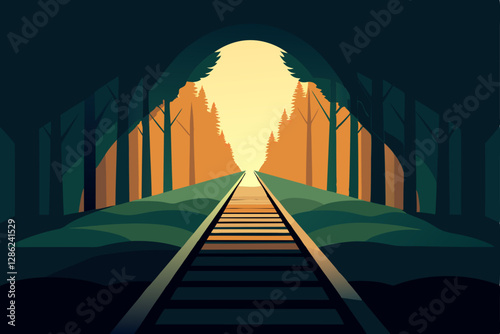 3d render of a tunnel