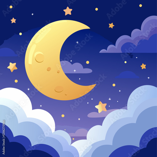 Crescent Moon Night

