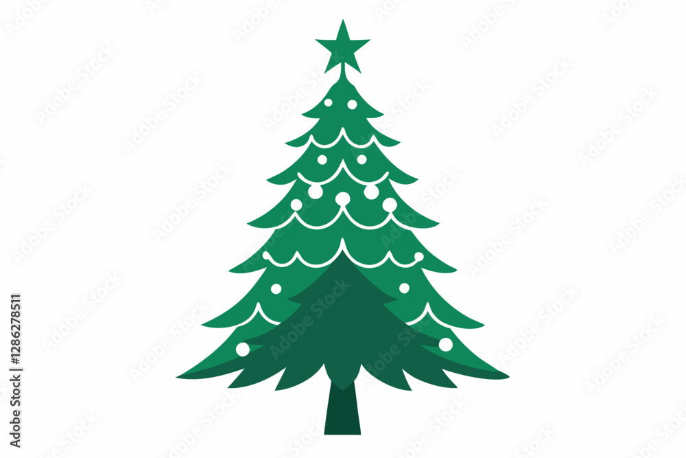 christmas tree vector illustration christmas tree vector illustration
