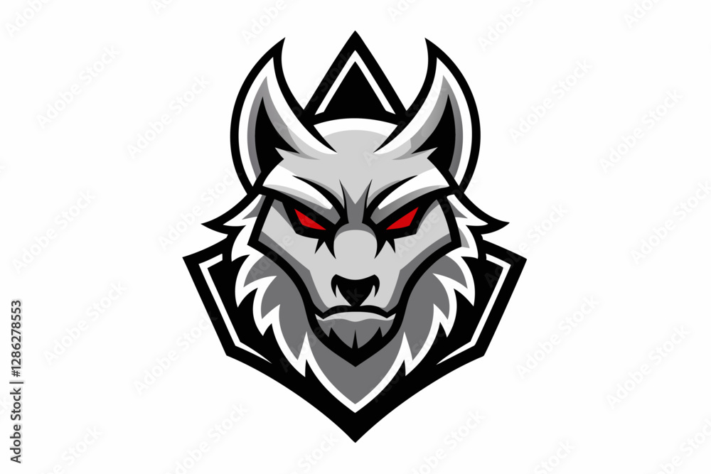 Naklejka premium wolf tribal tattoo