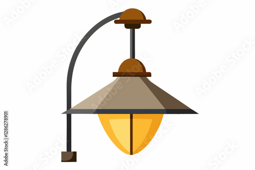 vintage lamp vector illustration