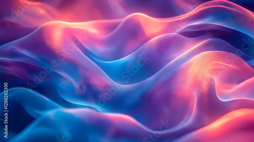 Wallpaper Mural Pink Wave Prism Background Torontodigital.ca