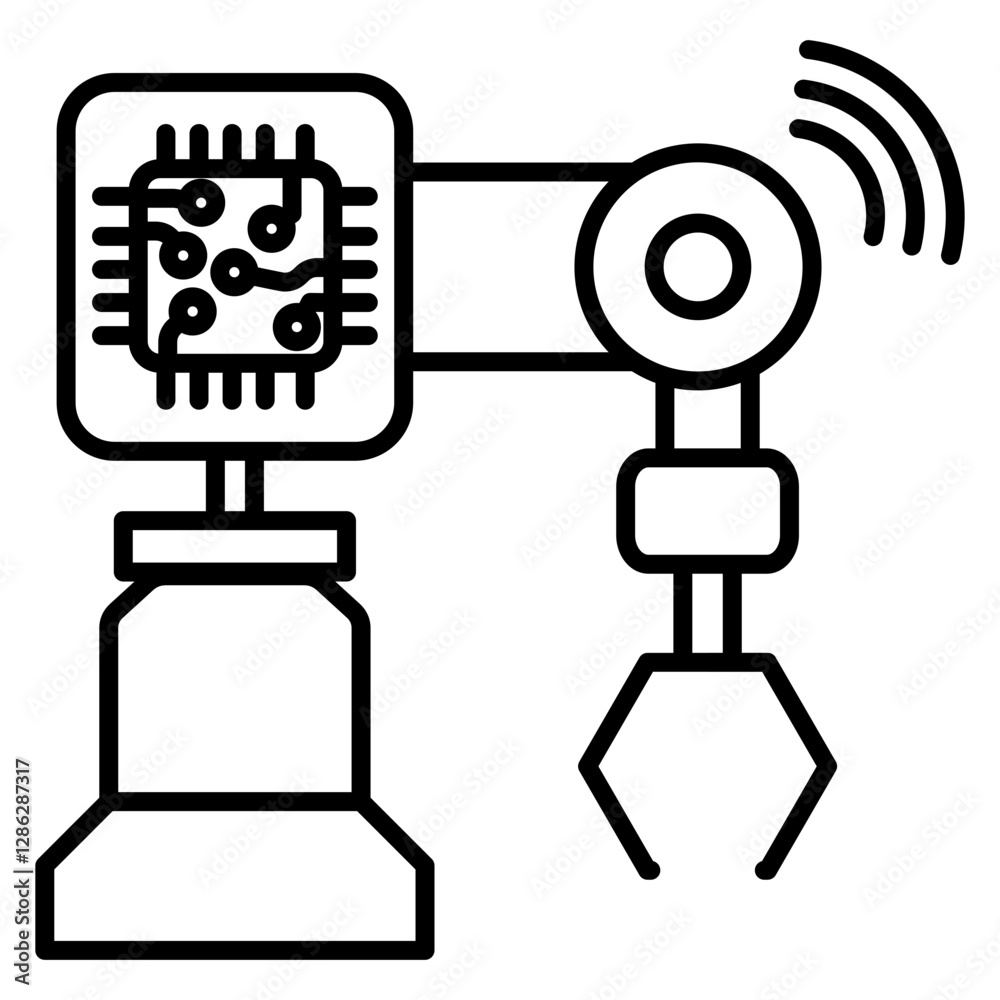 Fototapeta premium Industrial Internet icon